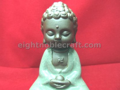 Buddha Meditate Position Ceramic Figure