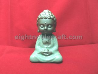 Buddha Meditate Position Ceramic Figure