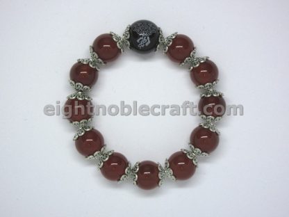Handmade Beaded Bracelet with Bead Crafted with "Buddha" Character