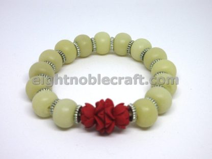 Handmade Beaded Bracelet with Beads of Lotus