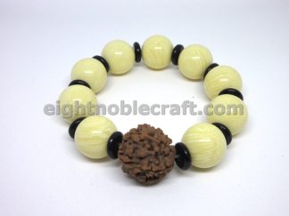 Handmade Beaded Bracelet with Bodhi Seed
