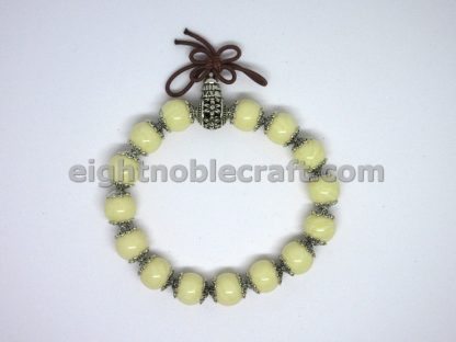 Handmade Beaded Bracelet with Stupa Bead