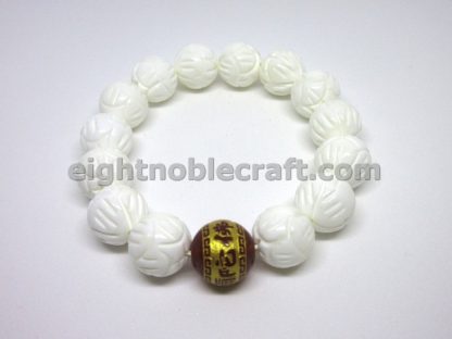 Handmade Bracelet with Marble “Amitabha Buddha” Characters