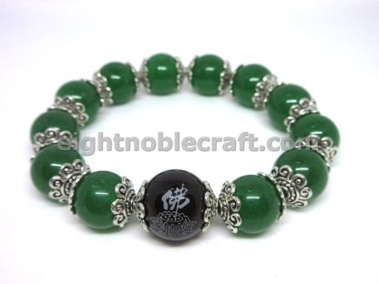 Handmade Bracelet with Marble “Buddha” Character